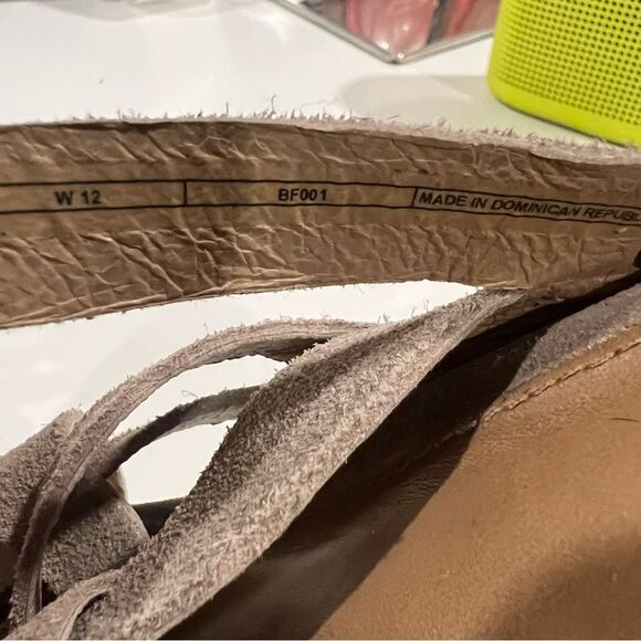 UGG Marta Strappy Cork Wedge Slide Chesnut Sandals Size 12  Suede Weave Open Toe - Picture 6 of 7